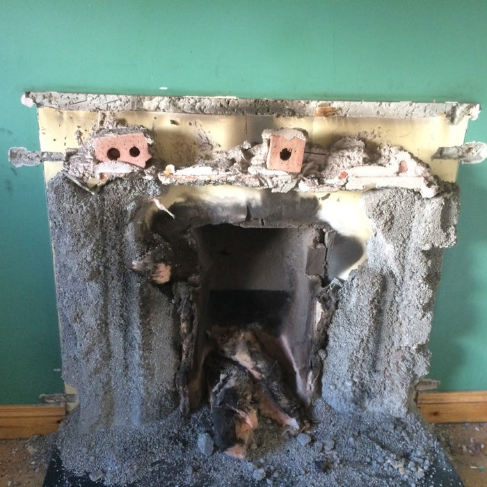 Hamlet Insert Boiler with an Ariel Corbel Fireplace