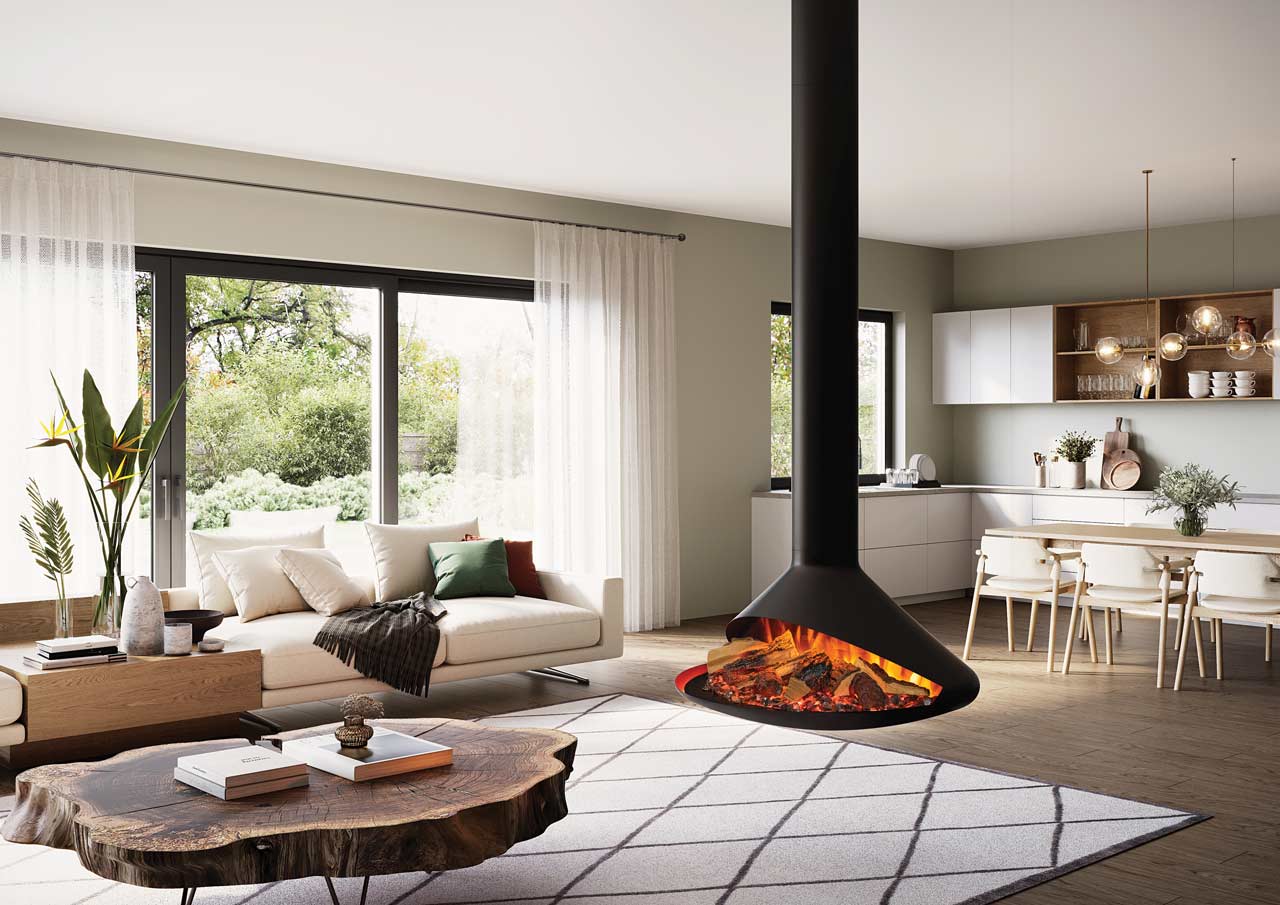 Ceiling hanging/Suspended Electric Fires