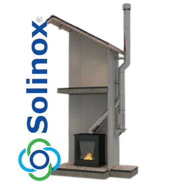 Solinox 150 Twin Wall Flue System Black