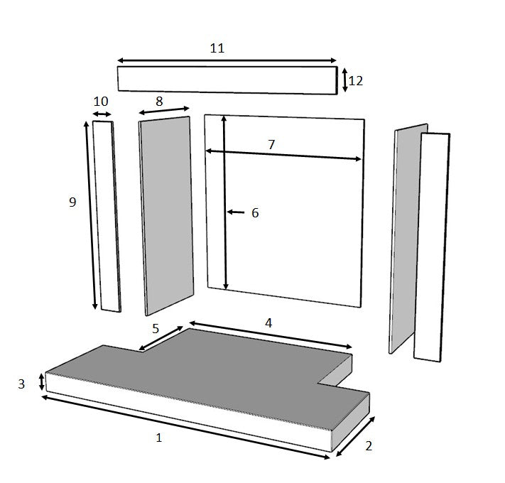 Infinity Pietra Hearth, Chamber and Slips Made to Measure