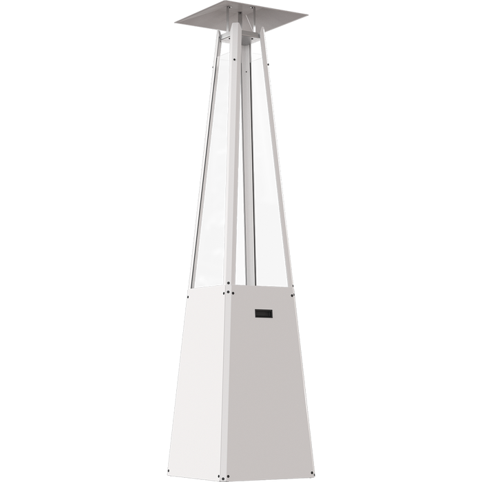 Kratki Umbrella Patio White Gas Heater Steel