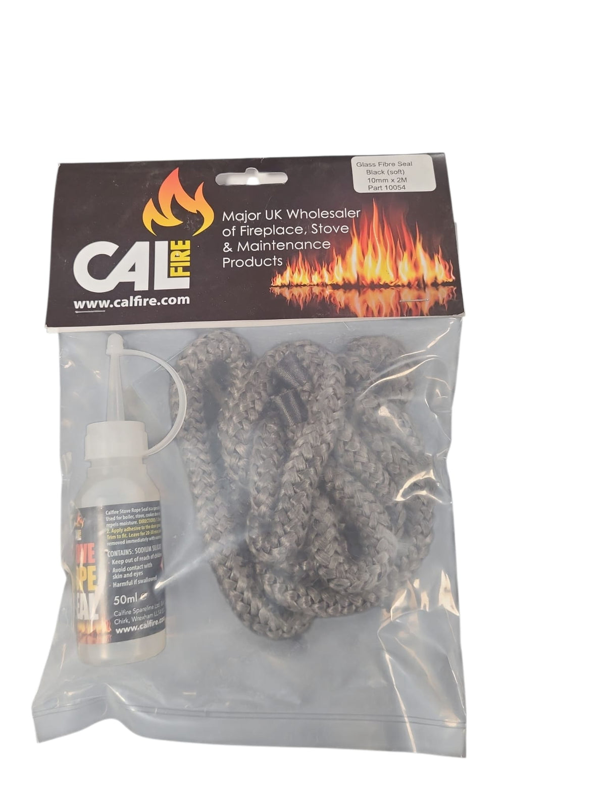 Thermal Rope Calfire 10mm x 2m Soft Black Thermal Rope Pack (10054S) — Spratt Fireplaces