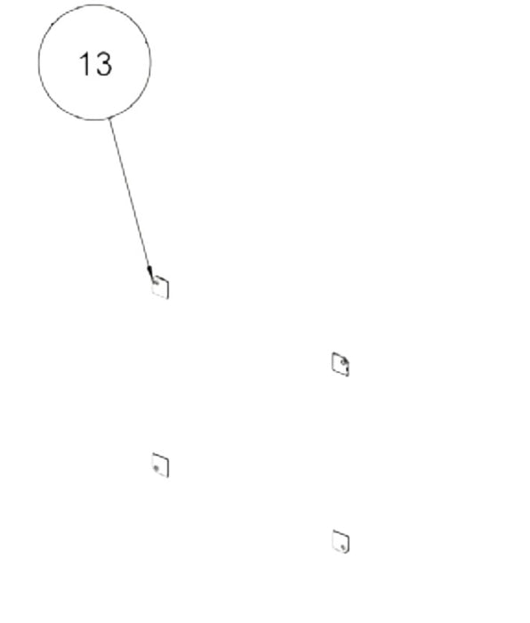 Stanley Oisin DOOR GLASS CLIP (each)