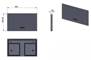 Henley Druid 8kW Metal Back with Air Holes