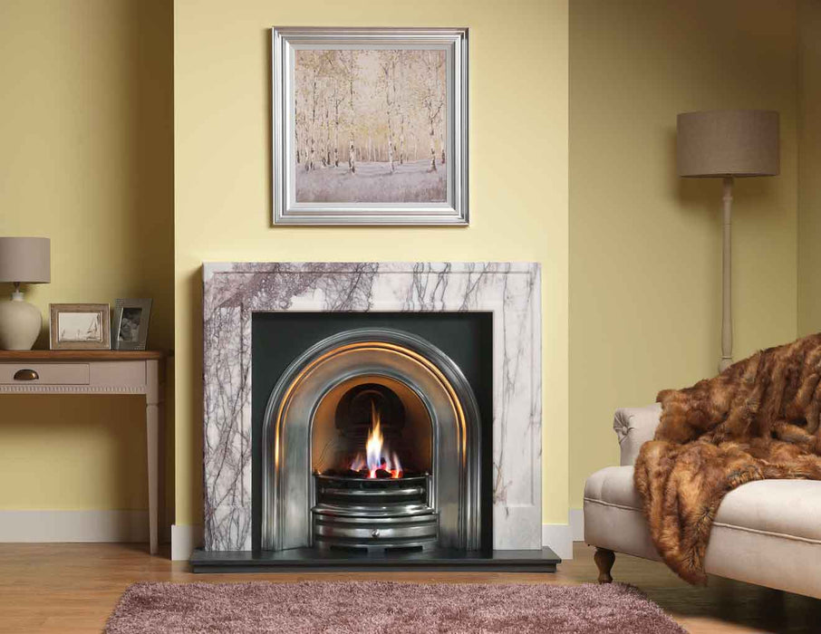 Allora Mantel Lilac Marble 51" Veined Marble Surround