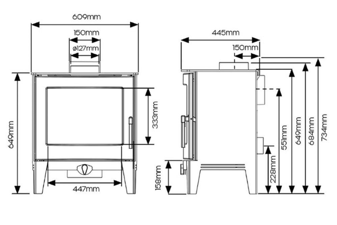 Stovax Futura 8 Wood Burning Freestanding Stove