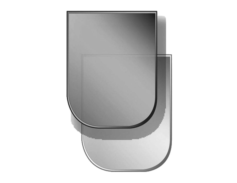 Smoked Glass Hearth Truncated 1100 x 850mm