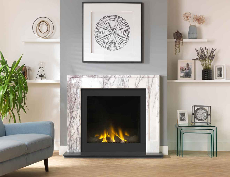 Allora Mantel Lilac Marble 51" Veined Marble Surround