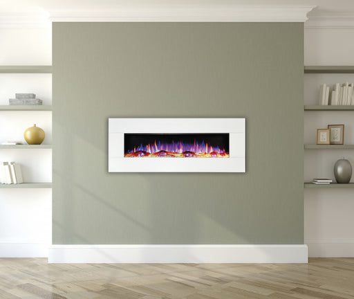 Ezee Glow 50" White Wall Mounted Electric Fire