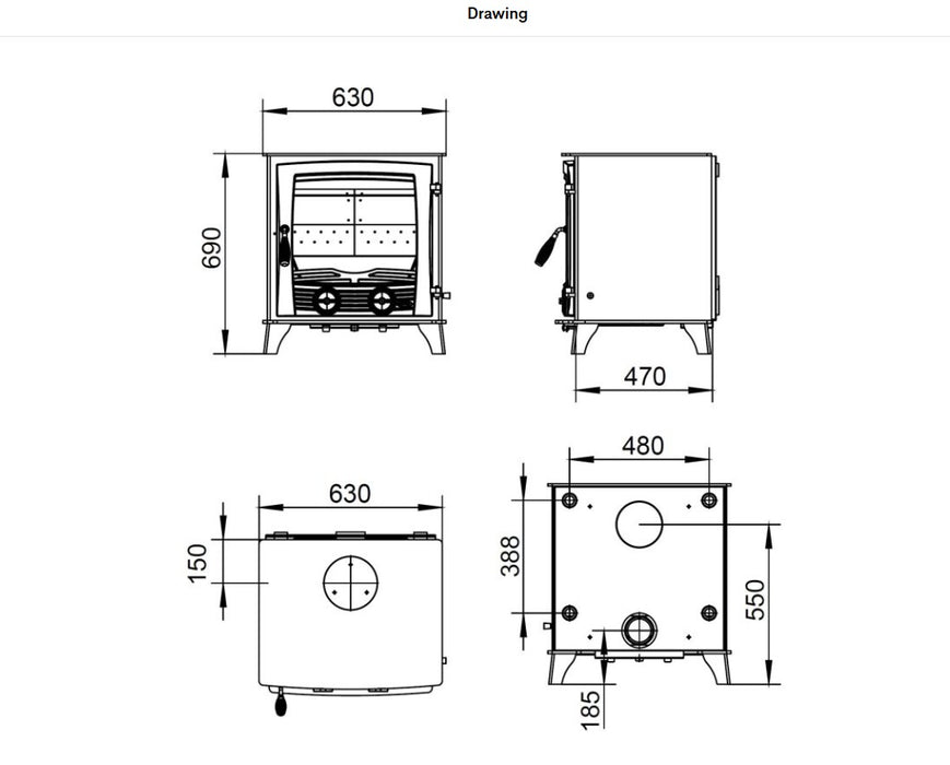 Henley Druid 21kw Eco Boiler Stove