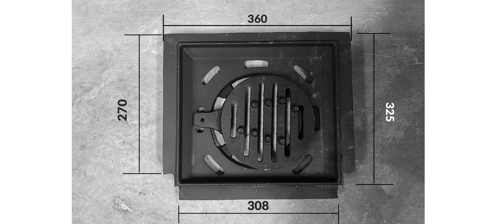 Henley Skellig 8kW Grate Outside With Gap 360mm x 325mm