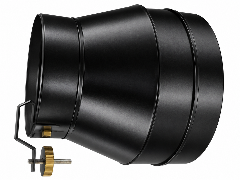 Convesa 150 DRAUGHT STABILISER TWIN WALL PIPE BLACK