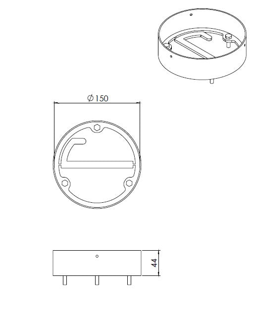 Dik Guerts Connector for flue pipe, Ø150 internal