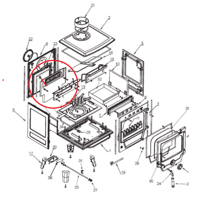 Bilberry 8kw Back Brick (No. 9)