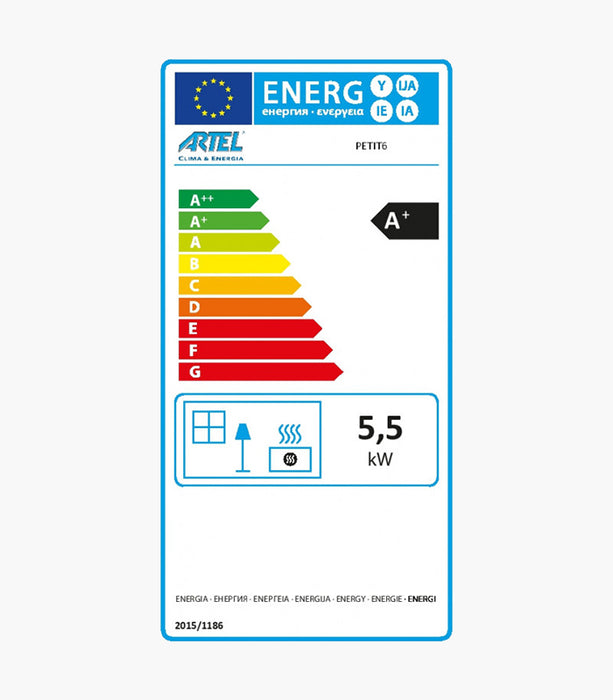 ARTEL PETITE WHITE 6KW PELLET STOVE