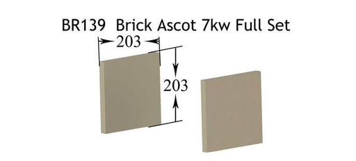 Henley Ascot 7kW Stove Full Brick Set