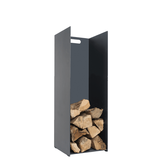 Black Log Holder Medium Without Wheels