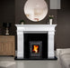 Bordeaux Polished Polar White Fireplace