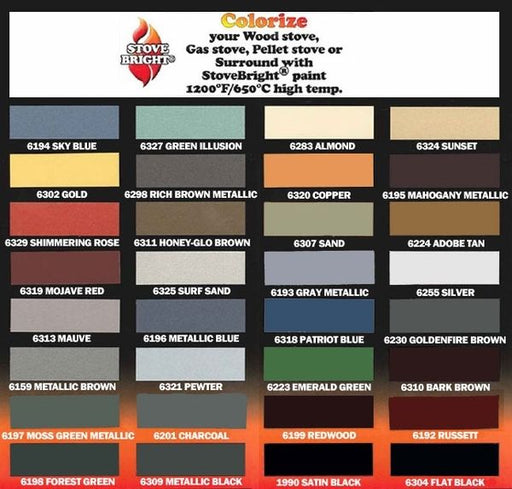 Calfire Colour Chart