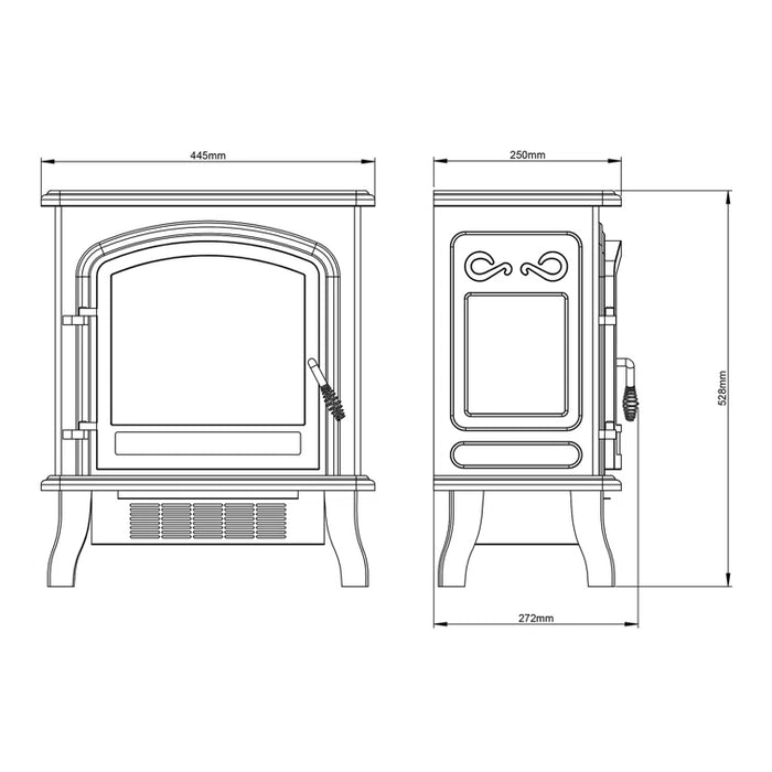 Colman Freestanding Electric Stove French Grey