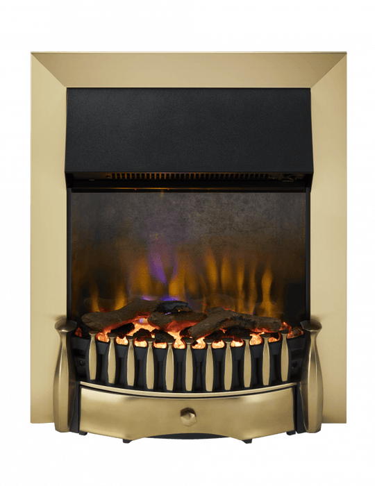 Dimplex Breamar Brass 3D Electric Inset Fire 3