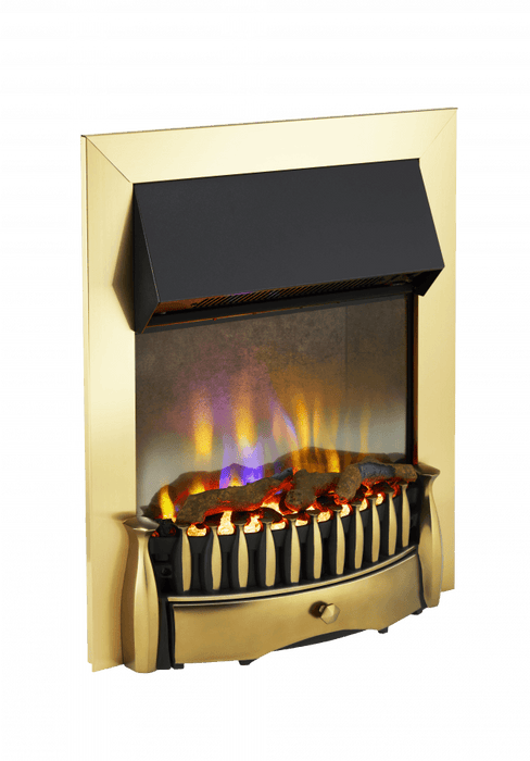 Dimplex Breamar Brass 3D Electric Inset Fire