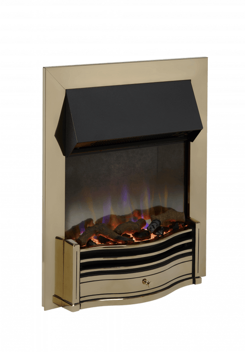 Dimplex Dumfries Antique Brass 3D Electric Inset Fire