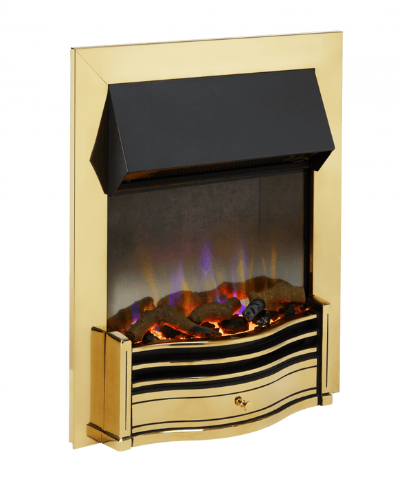 Dimplex Dumfries Brass 3D Electric Inset Fire