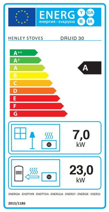Henley  Druid 25kW Matt Black Boiler Stove