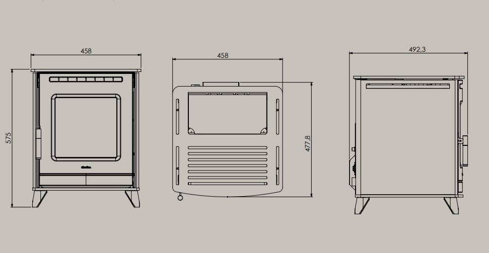 The Elcofire Kora Freestanding Pellet Stove