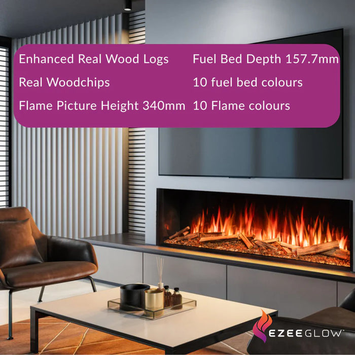Ellere Vista 130 Sided Electric Fire