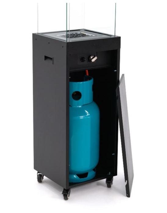 Faro Black LPG Freestanding Gas Heater With Cover
