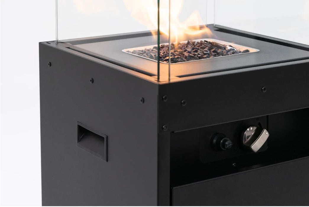 Faro Black LPG Freestanding Gas Heater With Cover