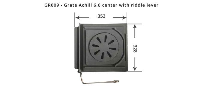 Grate Achill 6.6 center with riddle lever