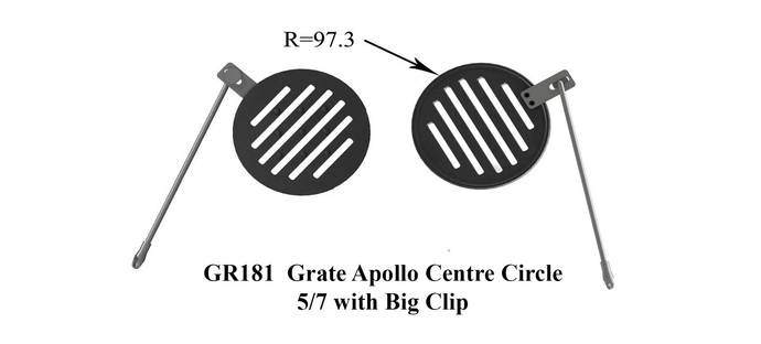 Grate Apollo Centre Circle 5/7 with Big Clip