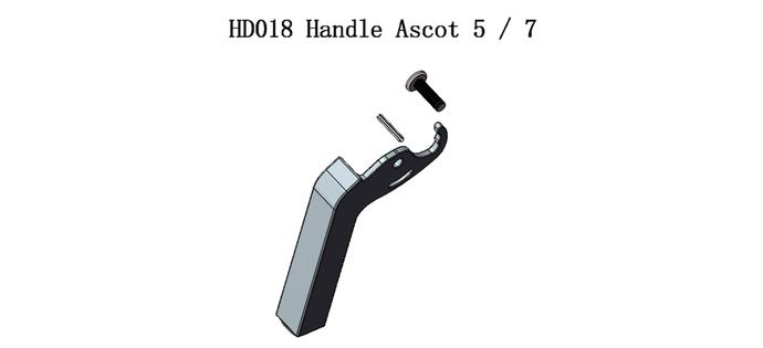 Henley Ascot 5kW Stove Door Handle Assembly