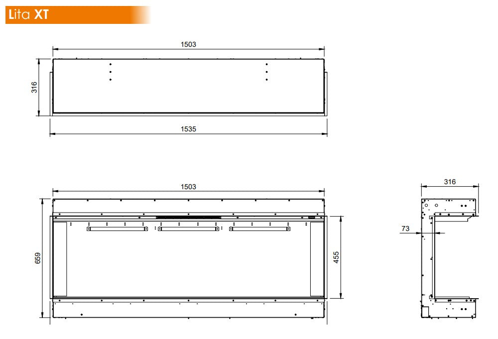 Halo 1500 XT Dimensions