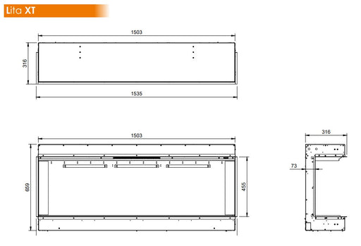 Halo 1500 XT Dimensions