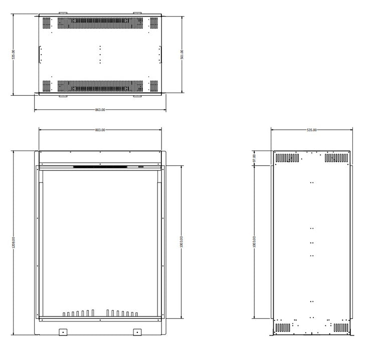 Halo 810DS Dimensions