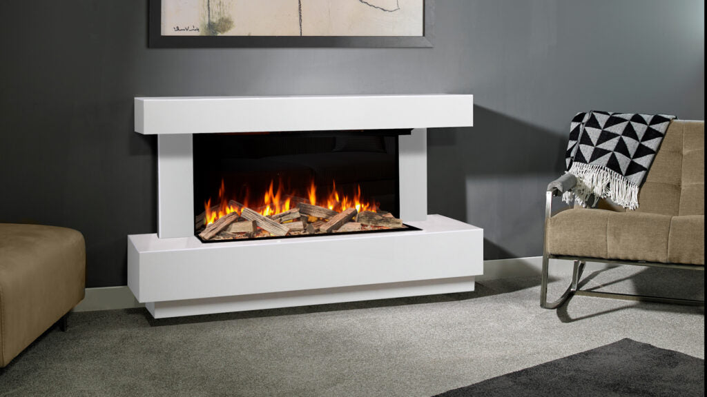 Evonic Heathcote Marble 1350 Electric Fireplace Suite