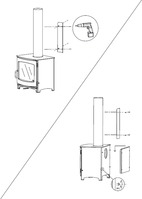 Dik Geurts Ivar 8 Low,  Wood Burning Stove