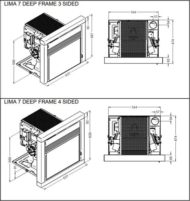 Elcofire Lima 7kw Inset Pellet Stove