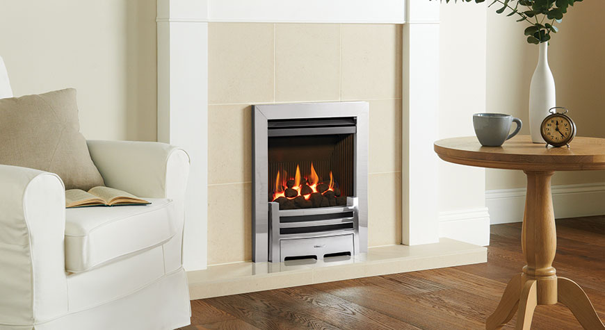 Gazco Logic HE Arts, Natural gas, Conventional Flue, Logs