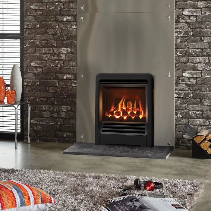 Gazco Logic HE BEAT, Nat Gas, Balanced Flue, Coals