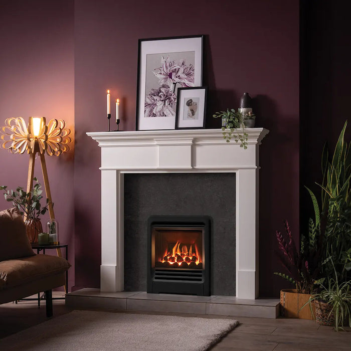 Gazco Logic HE Beat, Natural Gas Fire with Coals, Conventional Flue