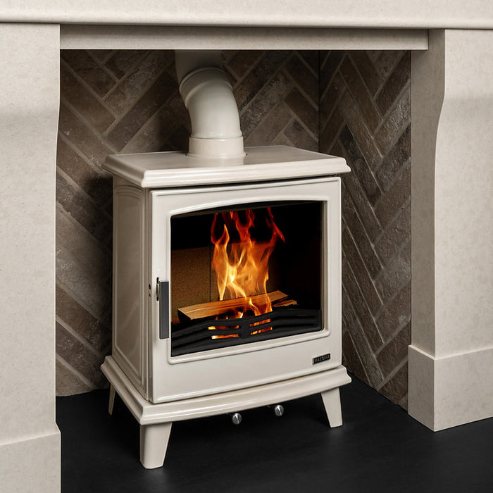 Mazona Westport 7kw Multi Fuel Stove Enamel Cream