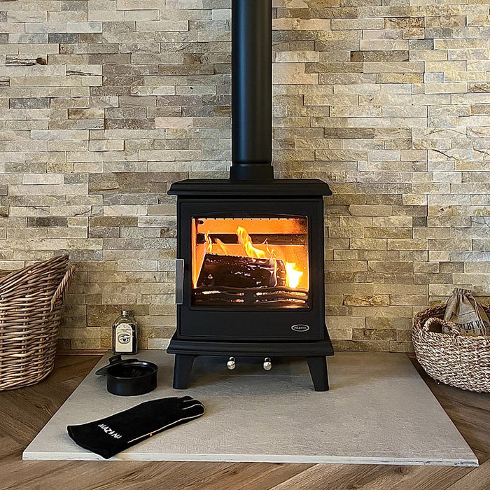 Mazona Westport 7kw Multi Fuel Stove Enamel Black