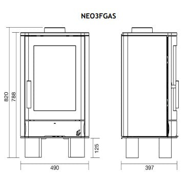 ACR Neo 3F LPG Gas Freestanding Stove