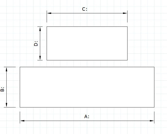Honed Black Granite Tee Shape Stove Hearth 20mm (2 Piece)