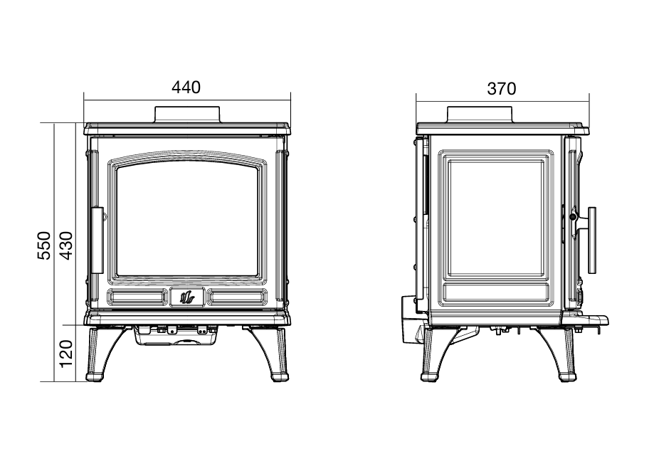ACR Oakdale 5kw Multi Fuel Stove